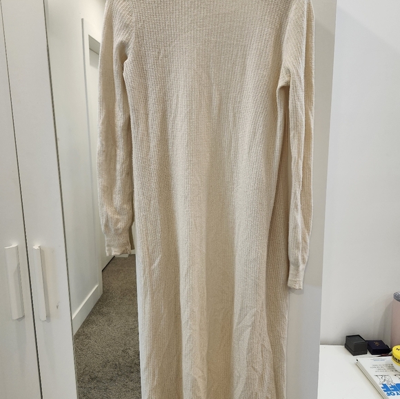 Theory Cream Cashmere Duster Cardigan - Picture 3 of 5